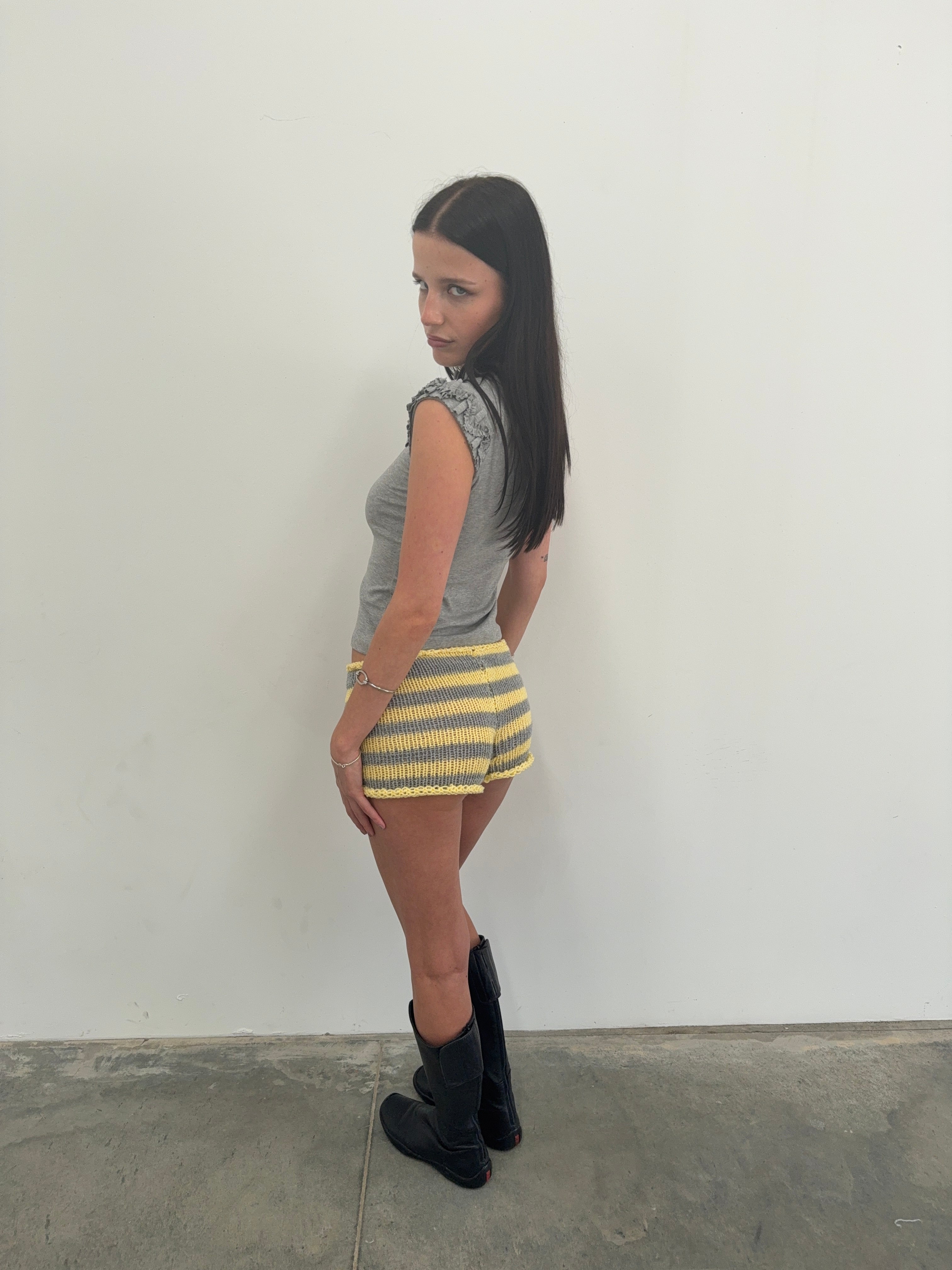 Stripe Knit Festival Short