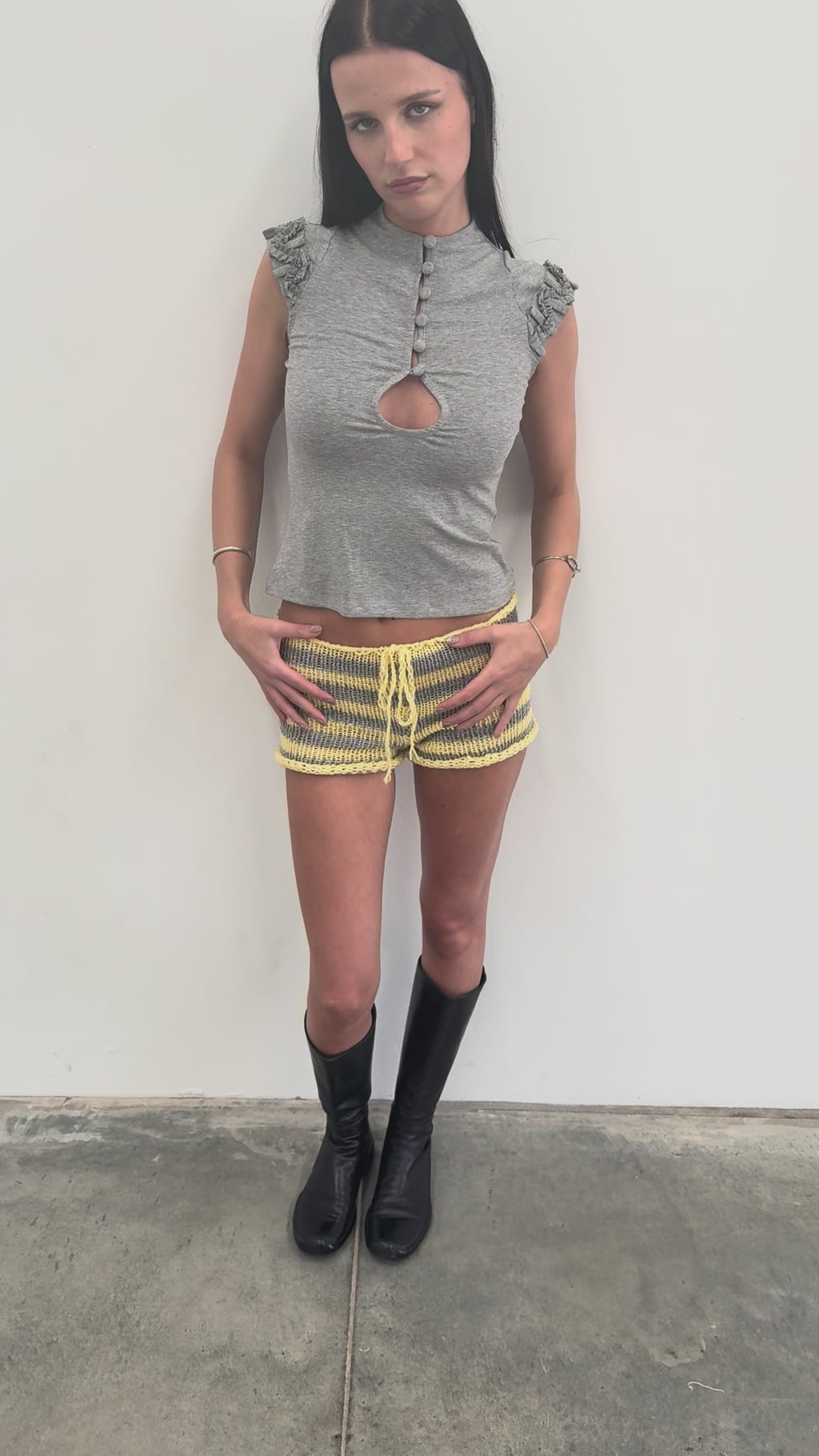 Stripe Knit Festival Short