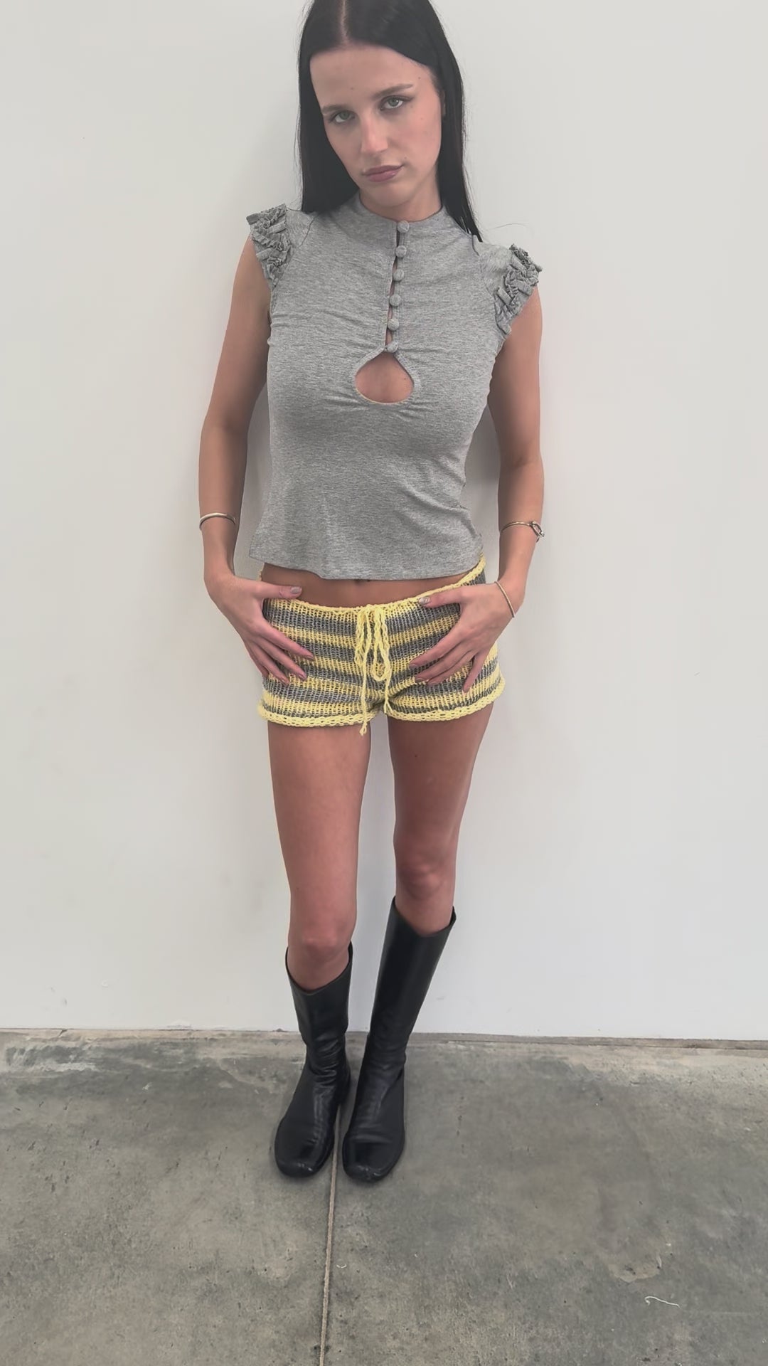 Stripe Knit Festival Short